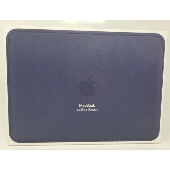 Original Apple Leather Sleeve for MacBook Pro 12", Midnight Blue - MQG02ZM/A - Picture 1 of 2